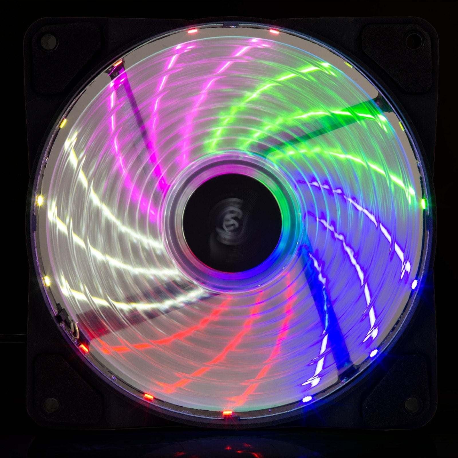 Ventilador Akyga Aw-12d-Led 120 Mm 15 Led Arco Iris Molex