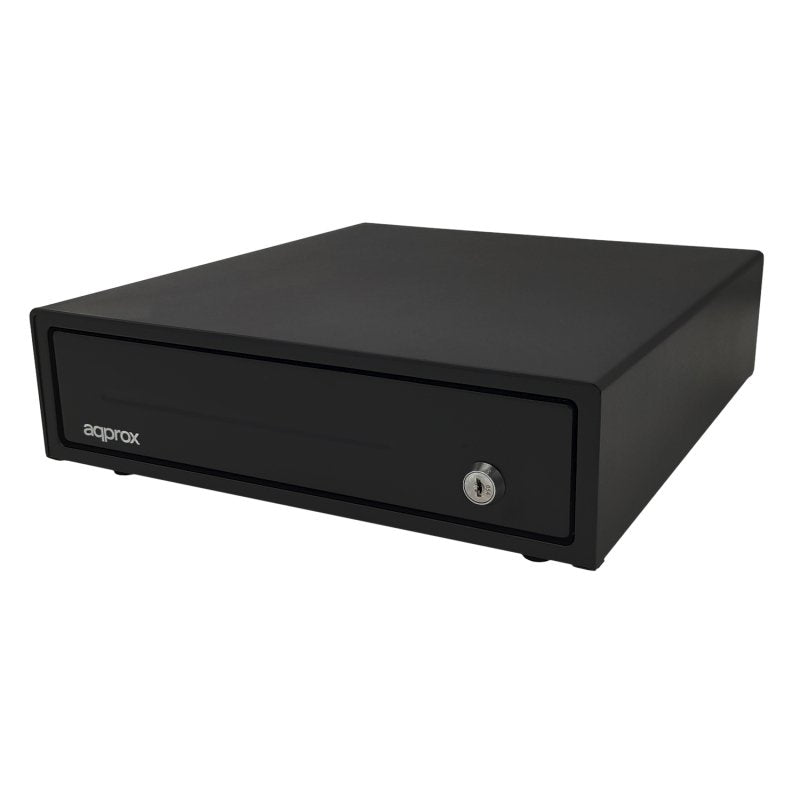 Kit Tpv Approx Cajon Portamonedas Appcash33 Negro + Lector/Scanner Appls11as + Impresora Termica Apppos80am-Usb + Pack Rollos Papel Cyt8060bpa