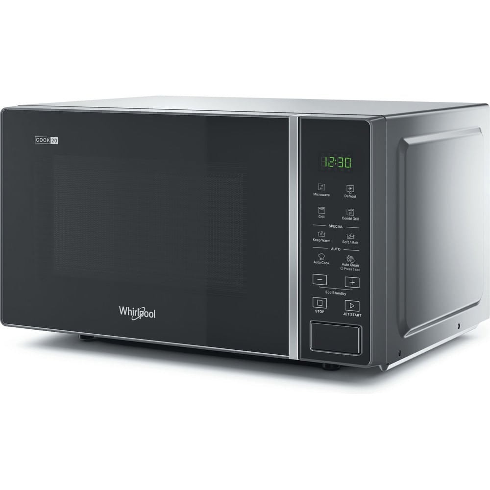 Whirlpool Cook20 Mwp 203 Sb Encimera Microondas Con Grill 20 L 700 W Negro, Plata
