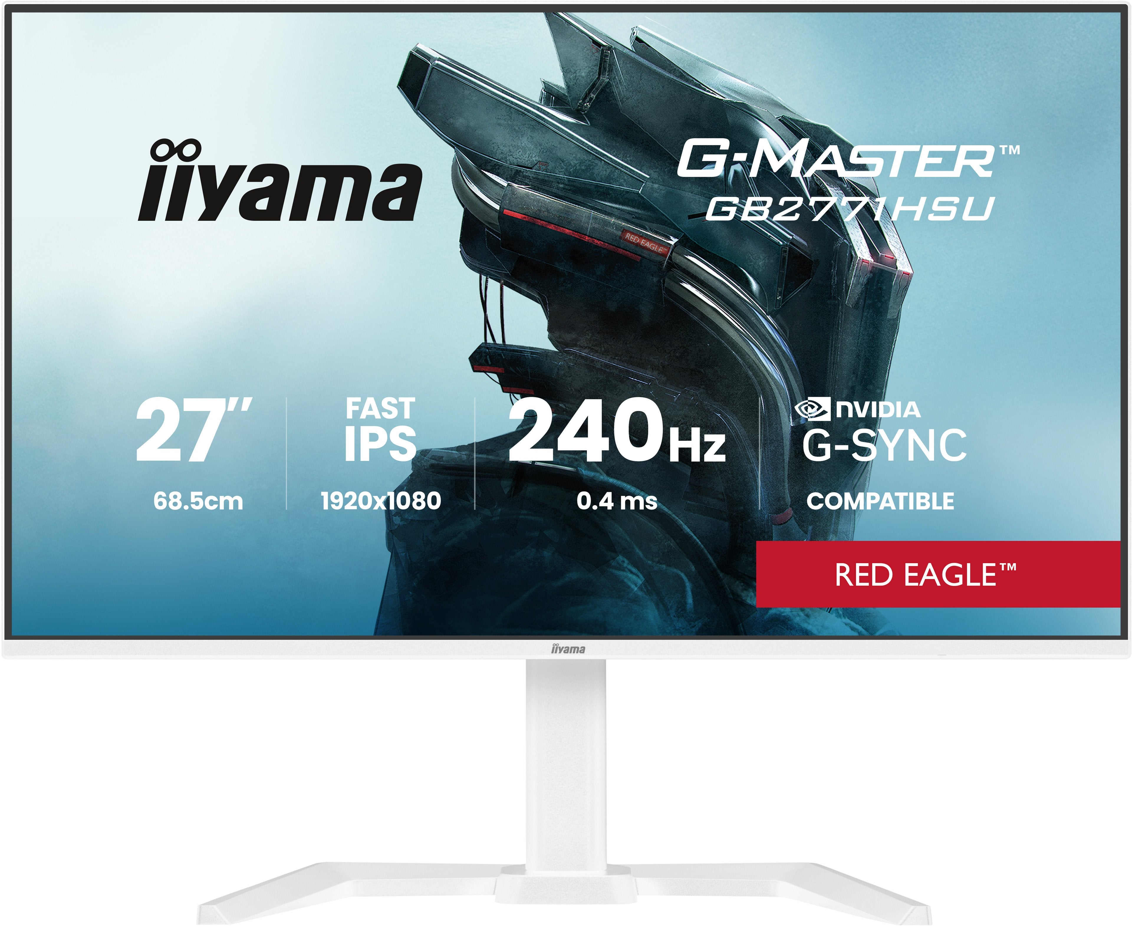EAN 4948570126446 - iiyama G-MASTER GB2771HSU-W1 pantalla para PC 68,6 cm (27") 1920 x 1080 Pixeles Full HD LCD Blanco imagen 2