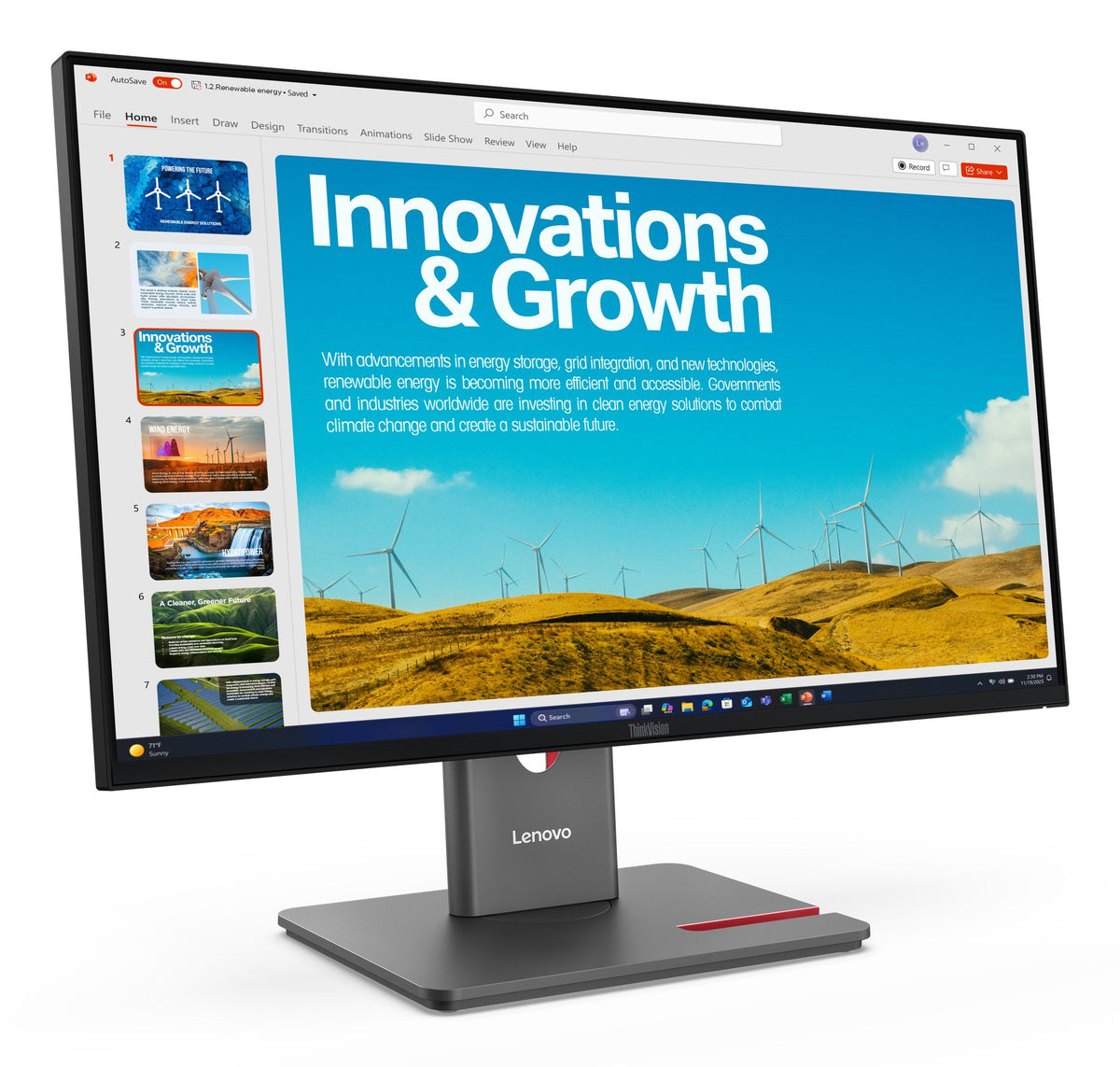 EAN 0198156544872 - Lenovo ThinkVision P24QD-40 pantalla para PC 60,5 cm (23.8") 2560 x 1440 Pixeles Quad HD LCD Negro imagen 4
