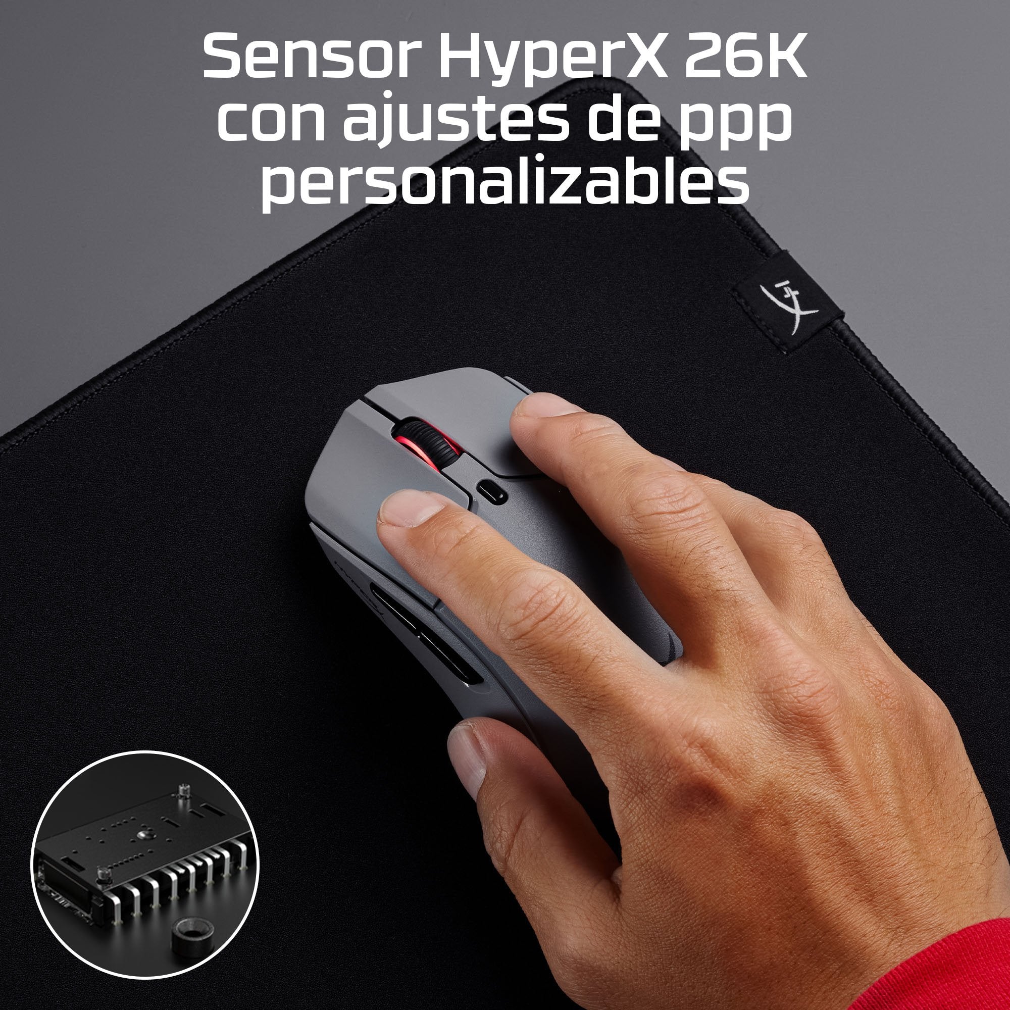 EAN 0198122802432 - HyperX Pulsefire Haste 2 Pro 4k Wireless Gaming Mouse ratón Juego Ambidextro Bluetooth + USB Type-C Óptic imagen 4