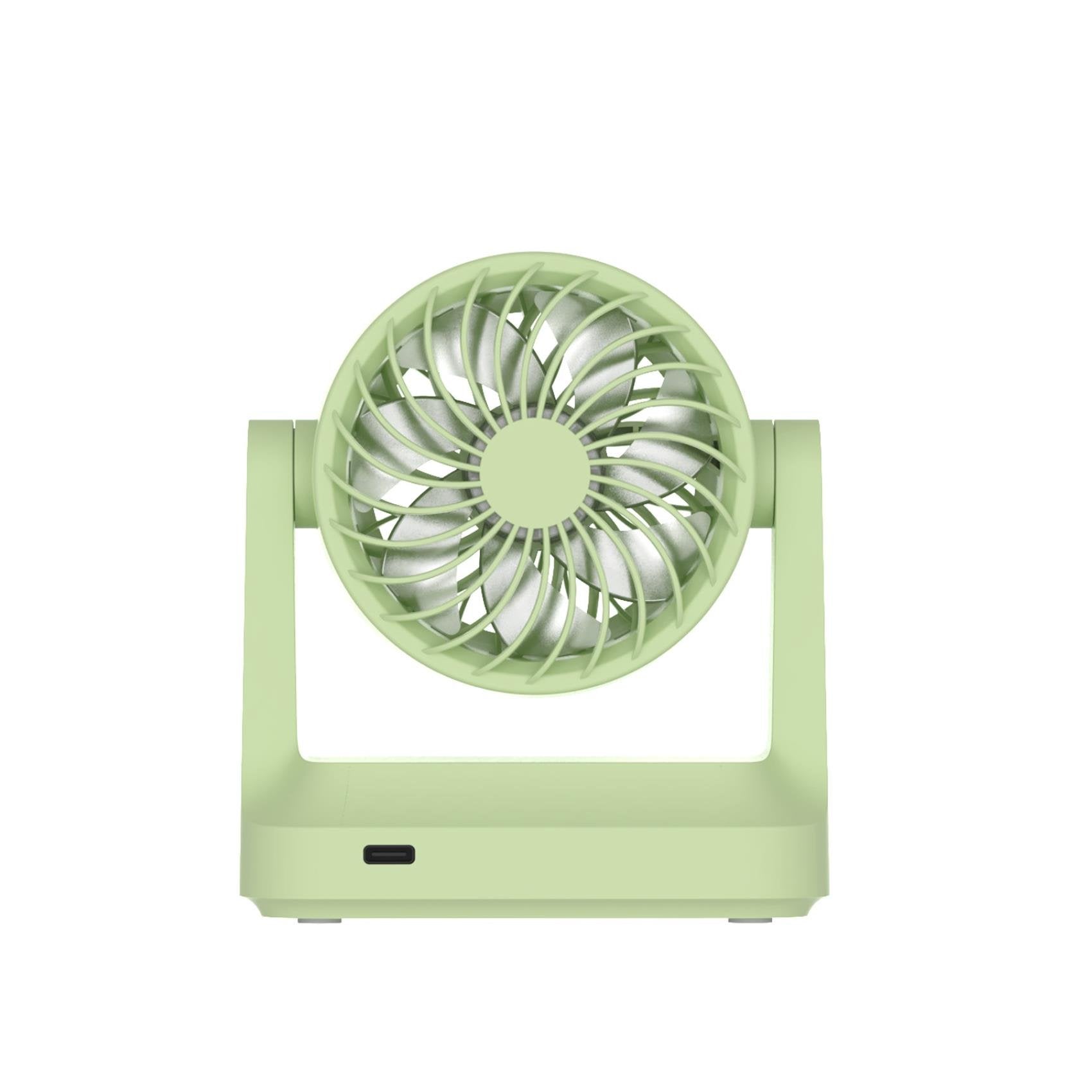 Muitomas Desk Mini Portable Fan With Usb-C Charge Green Deskfangn