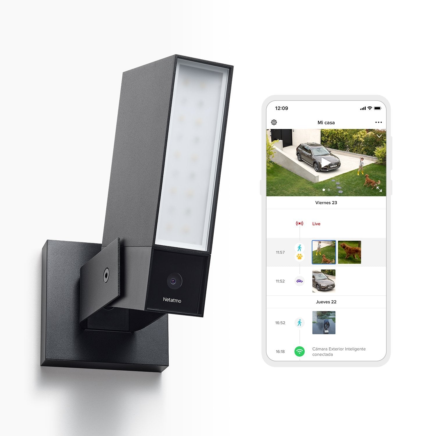 Netatmo Smarte Aussenkamera Schwarz (De)
