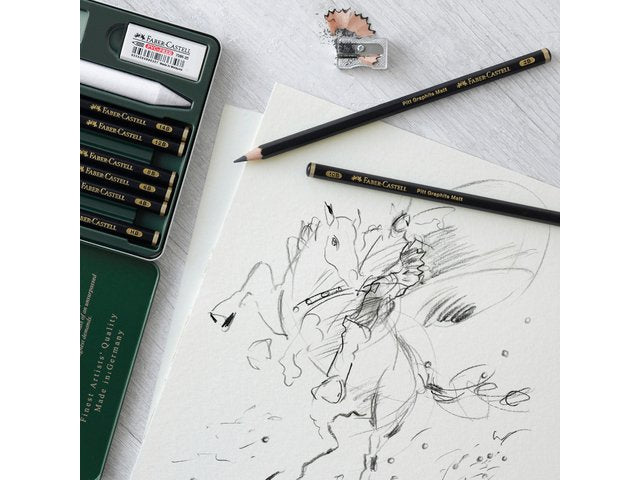 Faber-Castell 115220 8 Lápices De Grafito Pitt Graphite