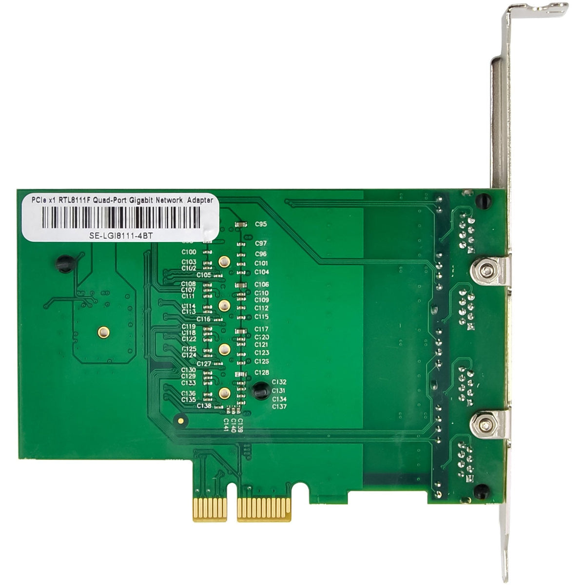 Inline Quad Gigabit Tarjeta De Red - 4x Rj45 1 Gb/S - Pcie X1
