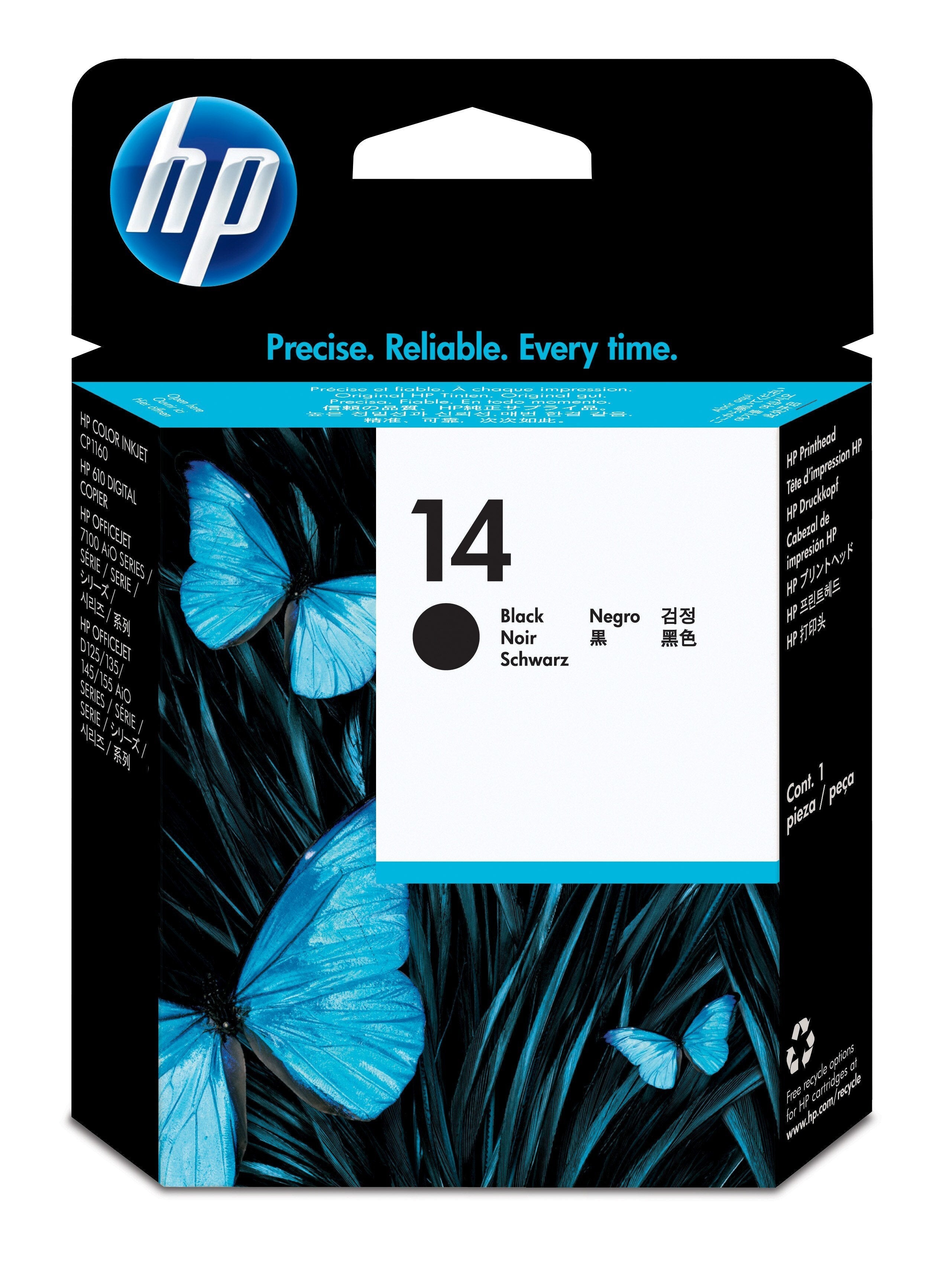 Reacondicionado Cabezal Hp 14 Negro - C4920ae-Ref Caducado Y Deteriorado Pag-30000