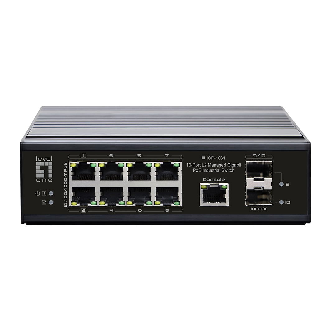 Levelone Igp-1061 Switch Gestionado L2 Gigabit Ethernet (10/100/1000) Energía Sobre Ethernet (Poe) Negro