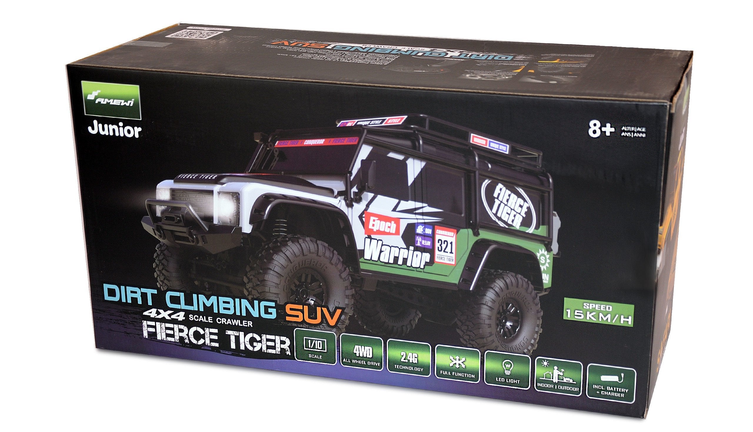 Amewi Rc Auto Dirt Fierce Tiger Crawler Liion 1500mah 8+