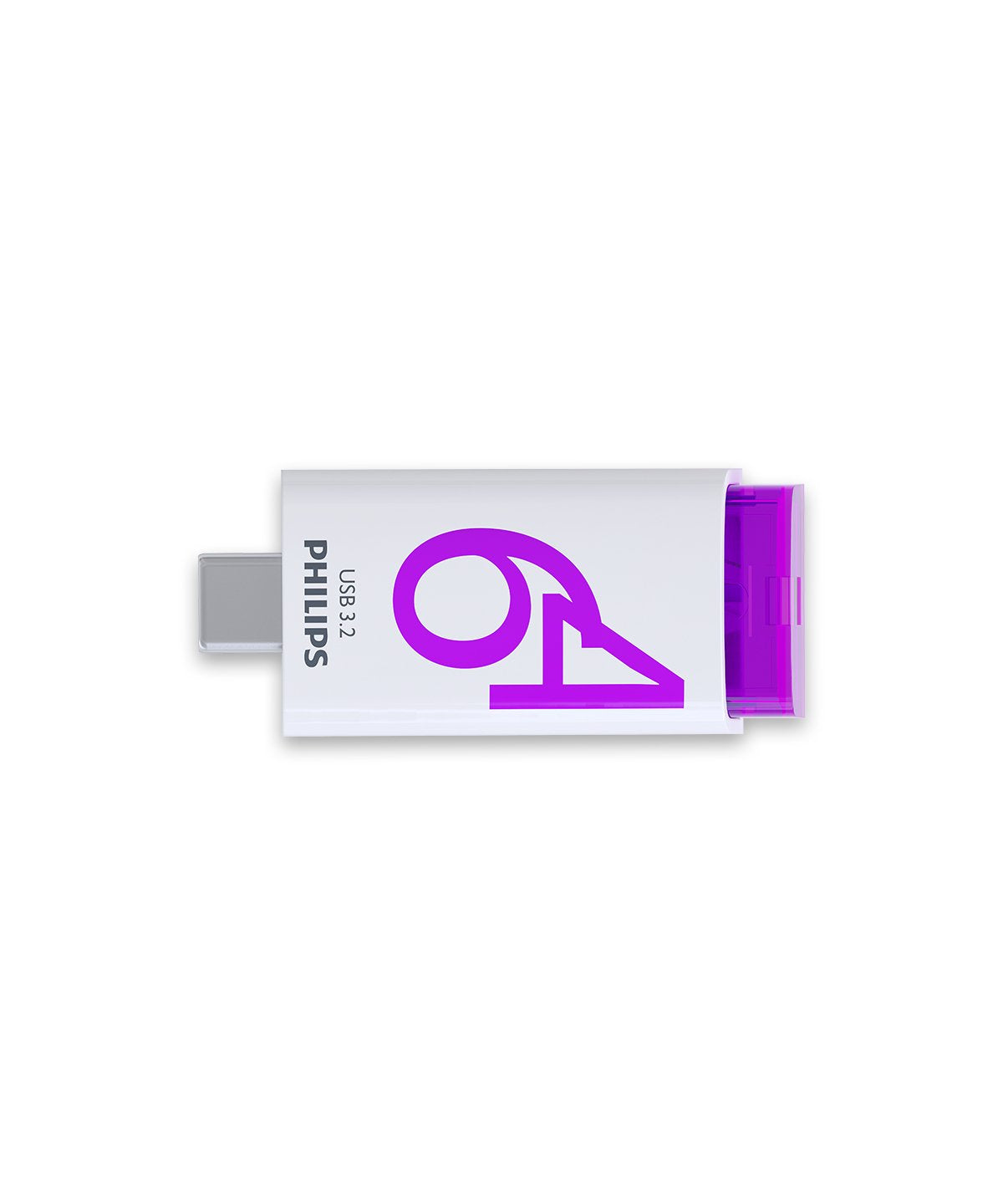 Philips Usb 3.2 64gb Click Series Gen 1 Usb-C Unidad Flash Usb 128 Gb Usb Tipo A 2.0 Plata