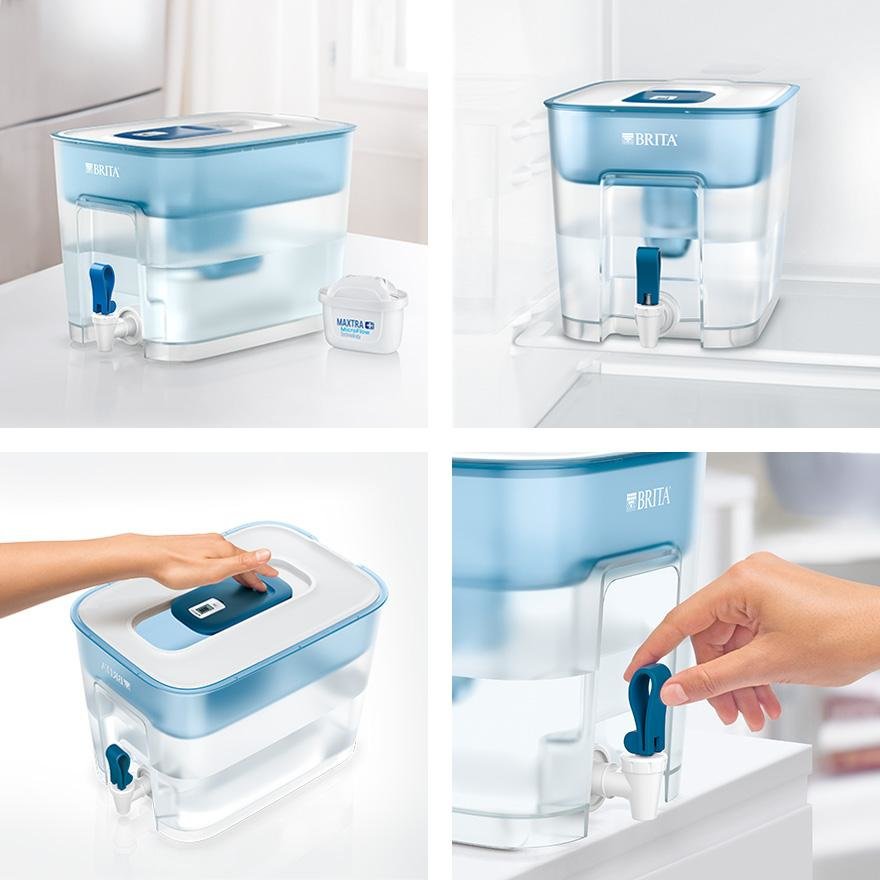 EAN 4006387088125 - Brita 1027666 filtro de agua Filtro de agua para jarra 8,2 L Azul, Transparente, Blanco imagen 2