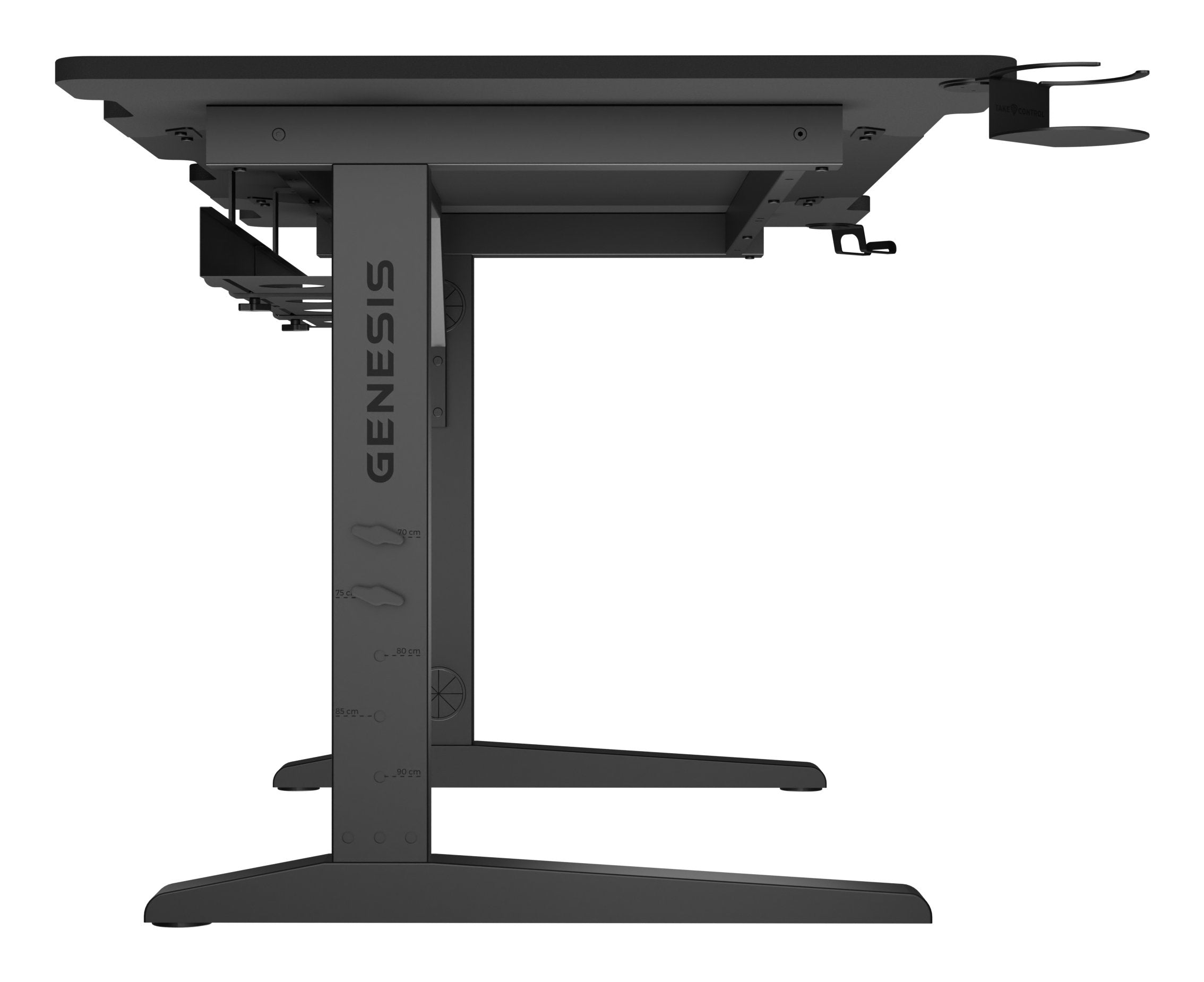 Mesa Gaming Genesis Holm Modular 140 Rgb Negro 140x75 Cm