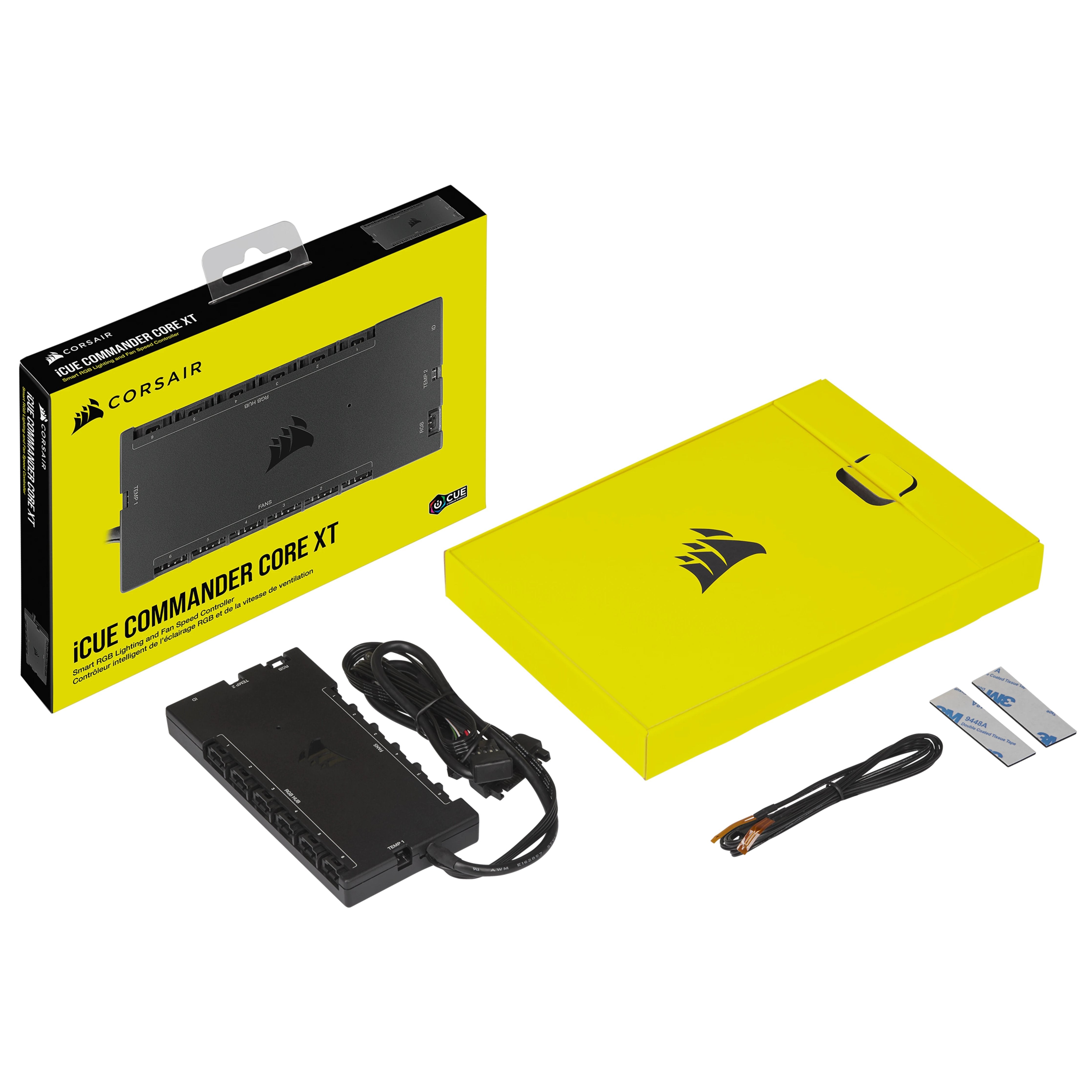 Corsair Icue Commander Core Xt Controlador De Velocidad De Ventilador 6 Canales Negro