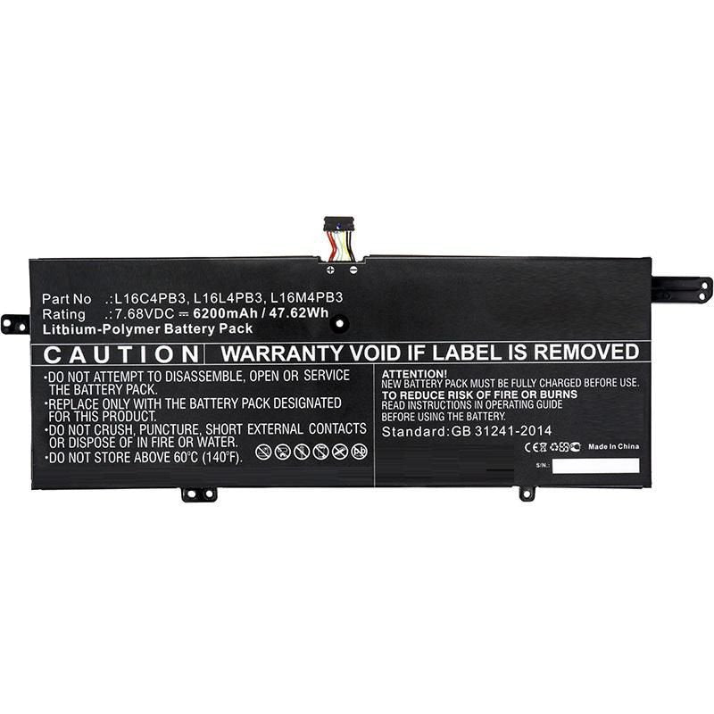 Laptop Battery For Lenovo 47.62wh Li-Pol 7.68v 6200mah