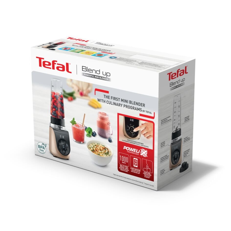 EAN 3016667293966 - Tefal Blend Up BL190AF0 licuadora 0,85 L Batidora de vaso 1000 W Beige, Negro, Transparente imagen 15
