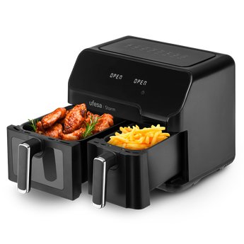Freidora De Aire Ufesa Storm Doble 2700w 9l Negro