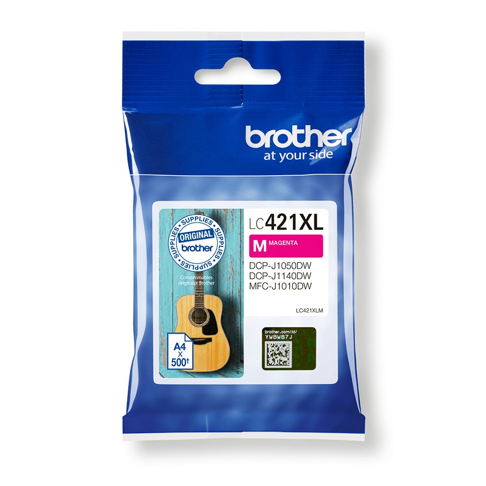 Tinta Original Brother Lc-421xlm Lc421xlm Alta Capacidad Magenta