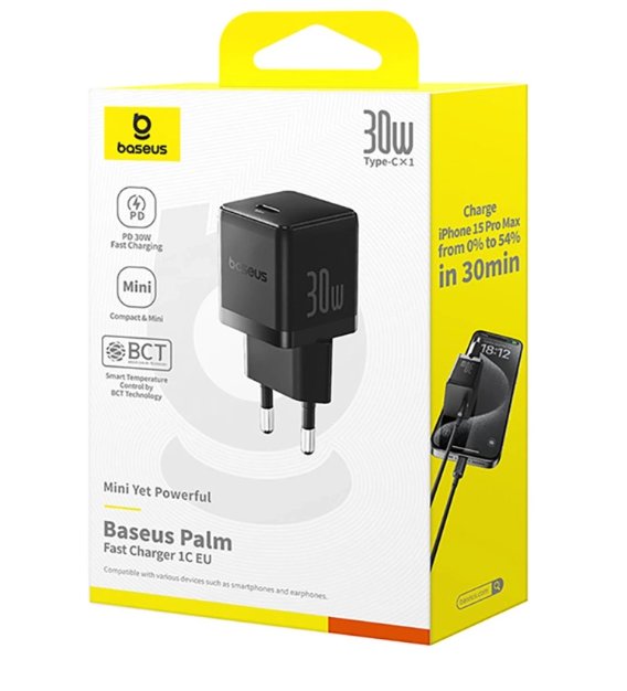 EAN 6932172672775 - Baseus Palm Universal Negro Corriente alterna Interior imagen 7