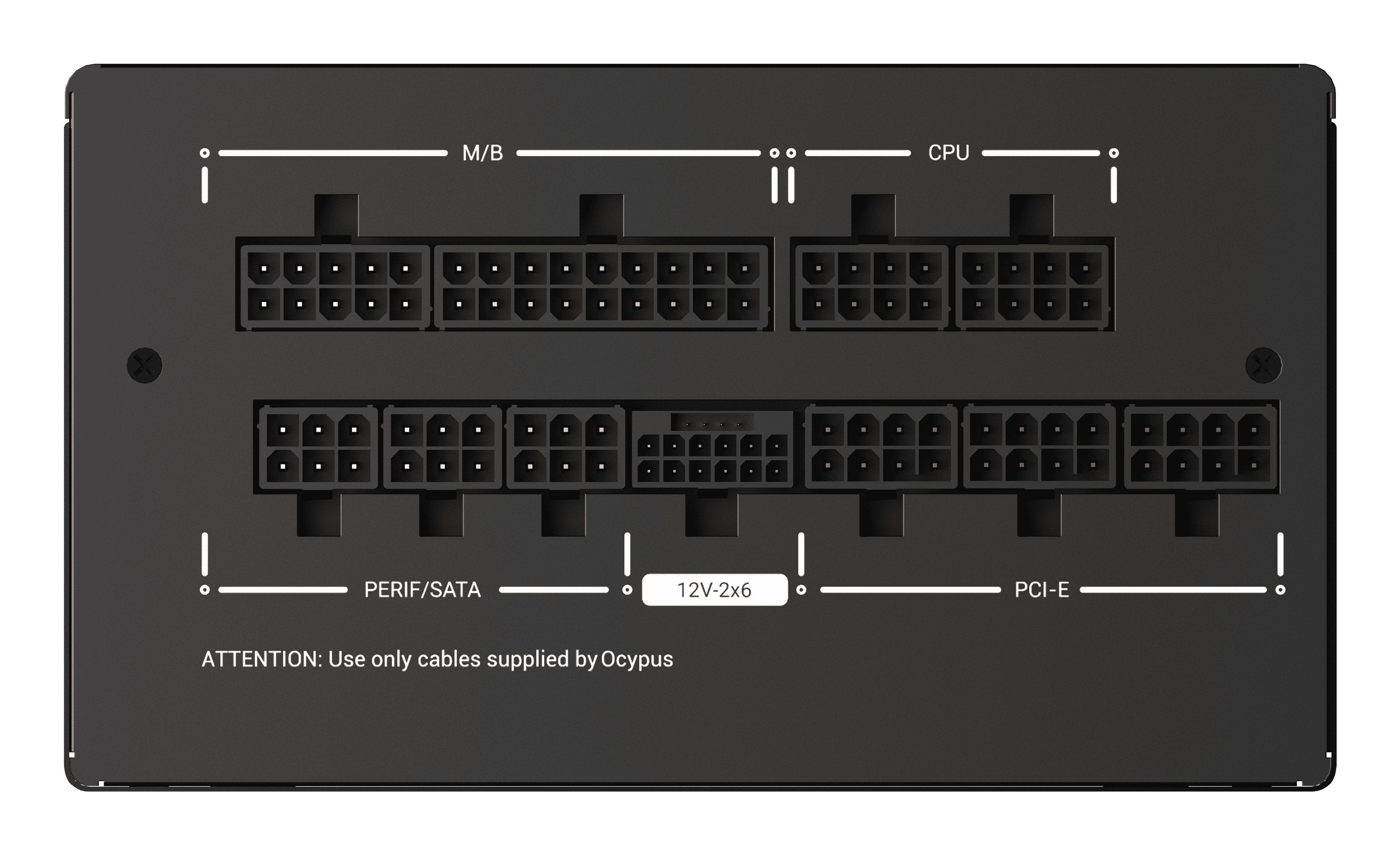 Ocypus Iota P750 Negro (Negro, 1x 12-Pin High Power Gpu, 3x Pcie, Gestión De Cables, 750 Watt) Iota-P750-G1ffbk024x-Eu