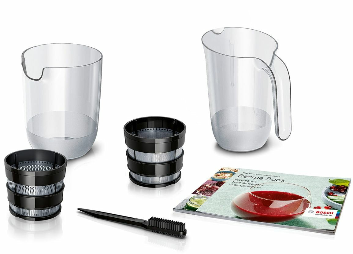 EAN 4242002956015 - Bosch MESM500W exprimidor Exprimidor lenta 150 W Negro, Blanco imagen 3