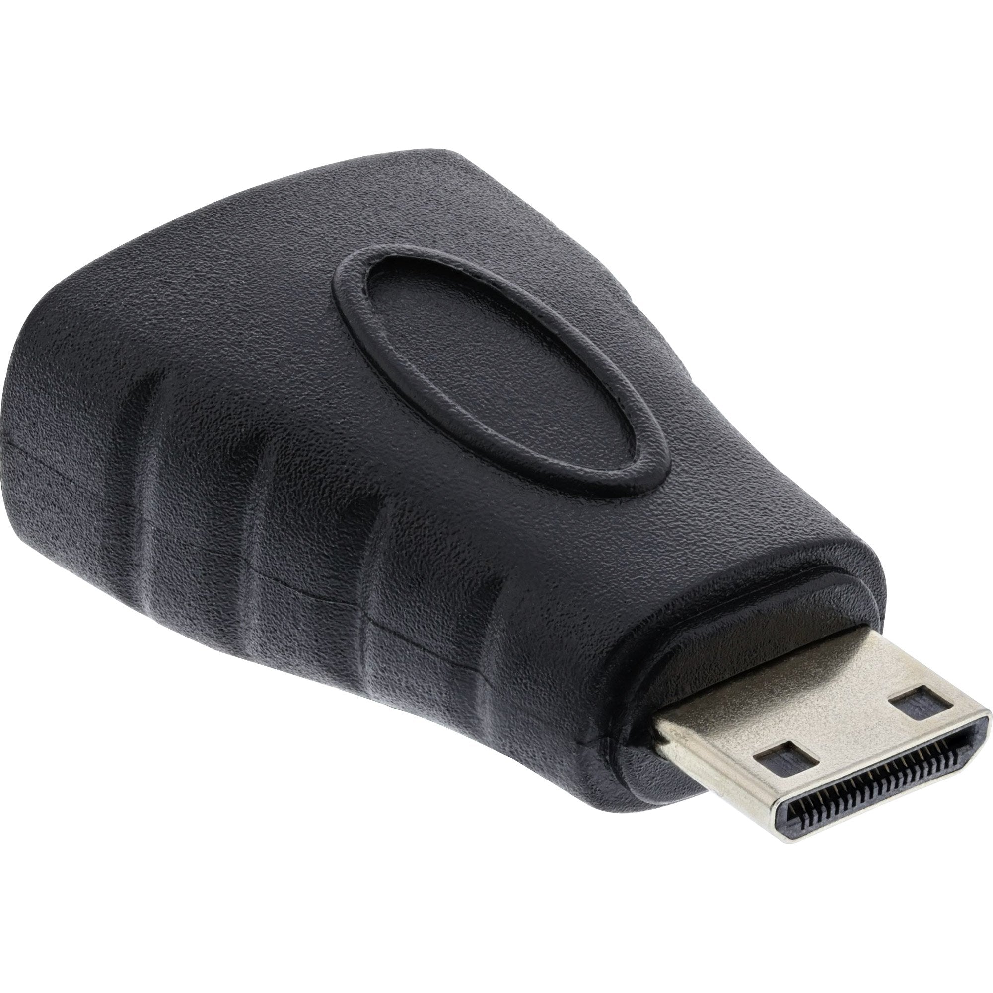 Adaptador Hdmi Inline Hdmi A Hembra A Hdmi C Macho 4k/60hz Negro/Dorado