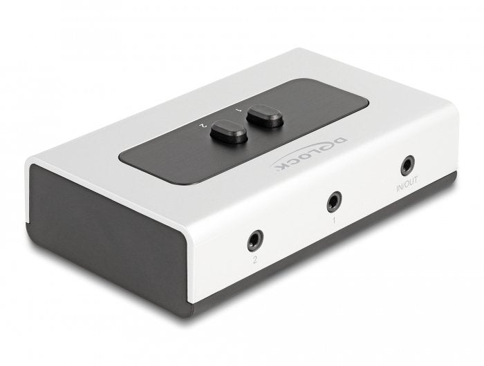 Delock 88061 2 A 1 Conmutador Jack Estéreo 3,5 Mm 4 Clavijas Manual Bidireccional