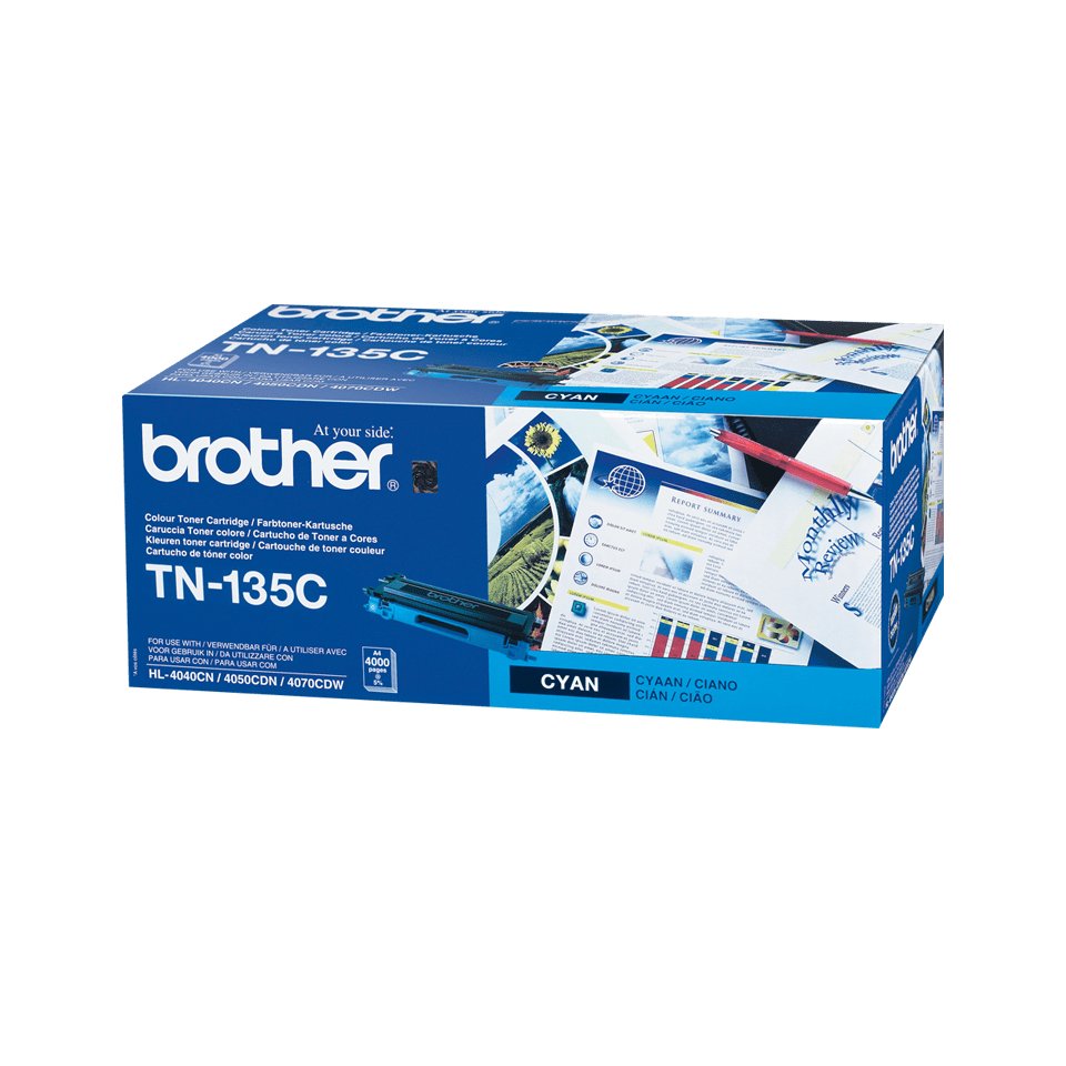 EAN 4977766648141 - Brother TN-135C cartucho de tóner 1 pieza(s) Original Cian imagen 2