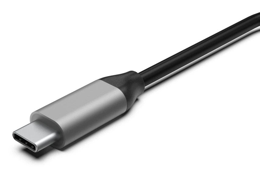 Hama Essential Hub Usb 3.2 - Potencia Maxima 100w - Cable Usb-C Integrado De 15cm - 2x Usb-C - 2x Usb-A - Power