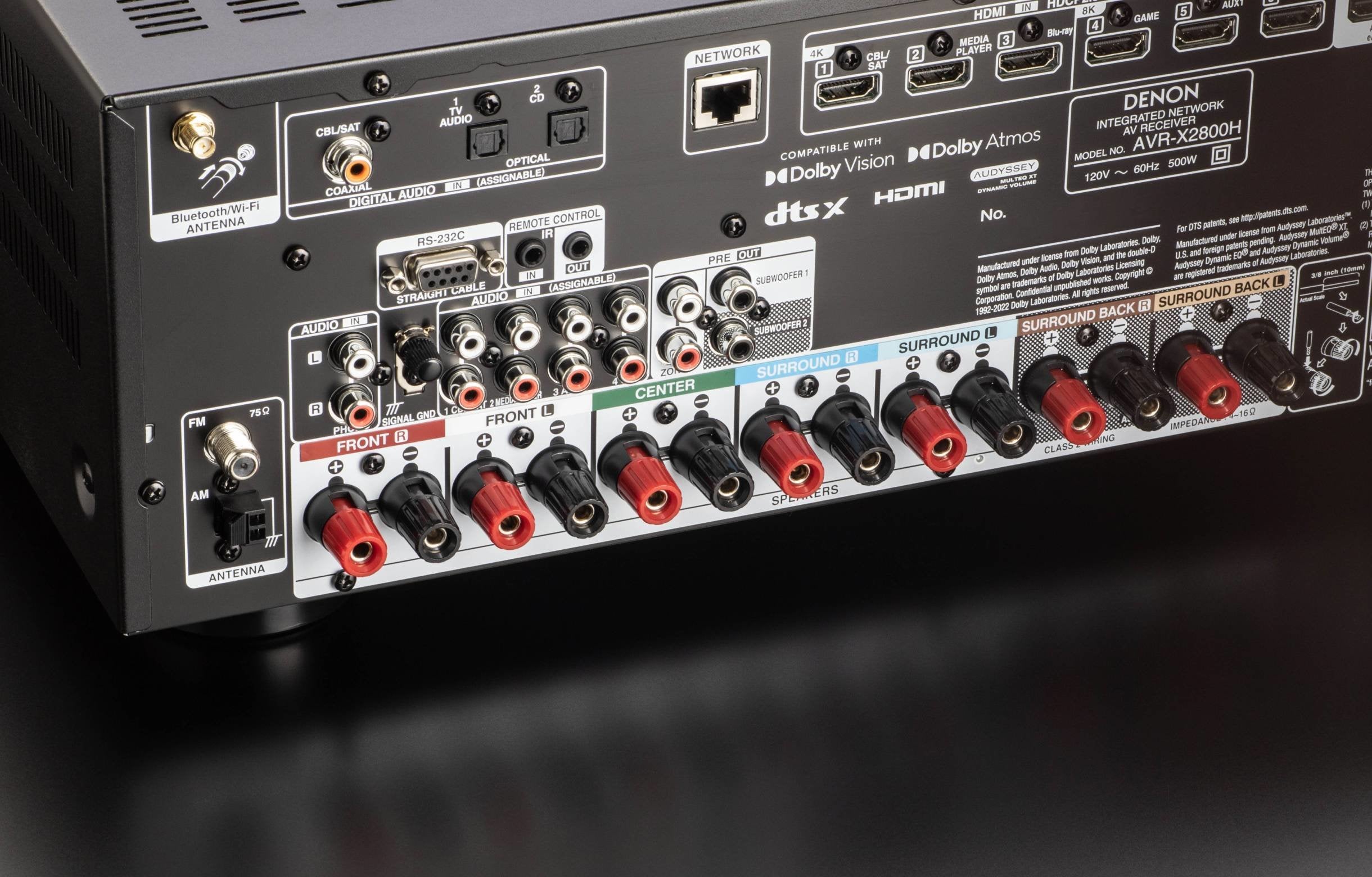 EAN 0747192138479 - Denon AVR-X2800H DAB receptor AV 95 W 7.1 canales Estéreo 3D Negro imagen 5