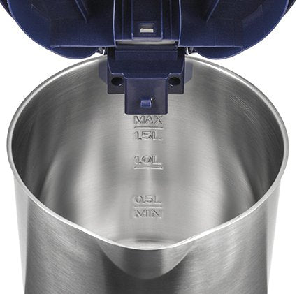 EAN 4011689180187 - Unold 18018 tetera eléctrica 1,5 L 2200 W Azul, Acero inoxidable imagen 7