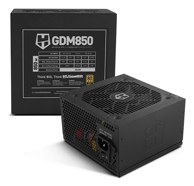 Fuente Alimentacion Nox Hummer Gdm850w Modular Atx3.1 80+Gold