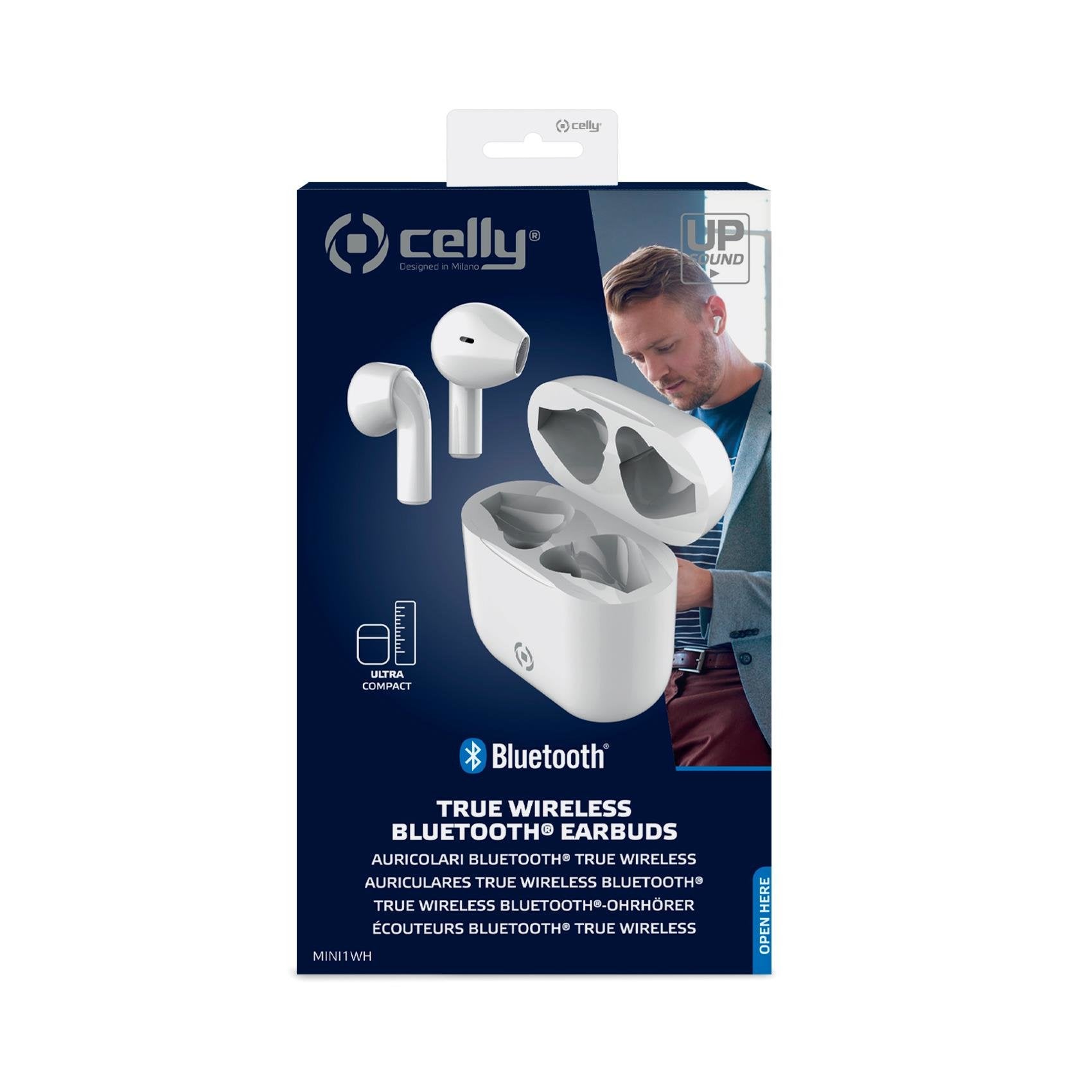 EAN 8021735188391 - Celly Mini1 Auriculares Inalámbrico Dentro de oído Llamadas/Música USB Tipo C Bluetooth Blanco imagen 4