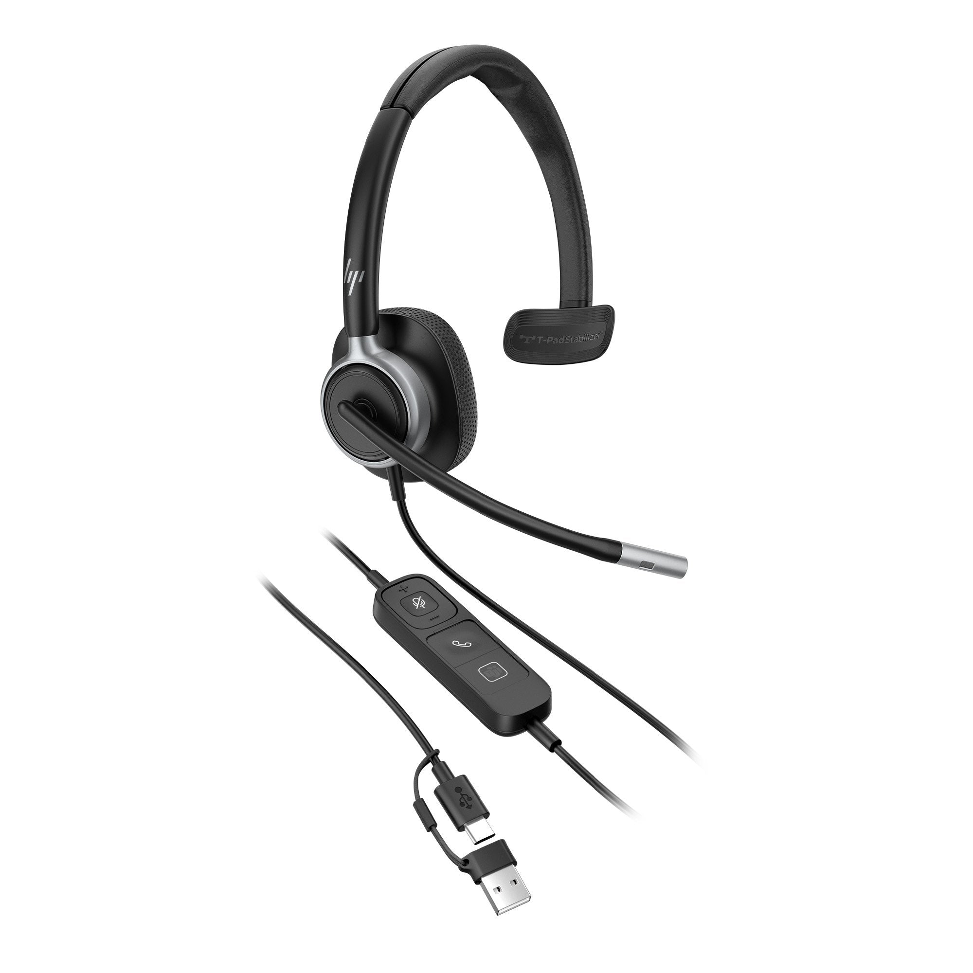 EAN 0199251820830 - HP Poly Mission 615 Monaural USB Wired Headset Alámbrico Diadema Oficina/Centro de llamadas USB Type-C / imagen 4
