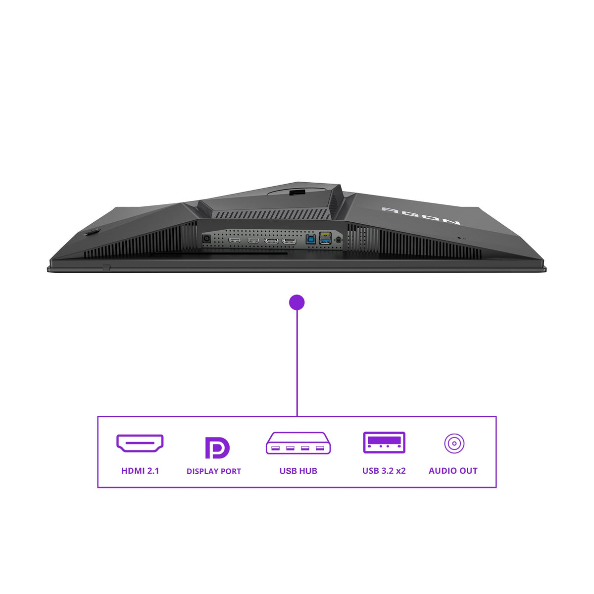 EAN 4038986182478 - AOC AGON PRO AG276QZD2 pantalla para PC 67,3 cm (26.5") 2560 x 1440 Pixeles Quad HD QD-OLED Negro, Gris imagen 4