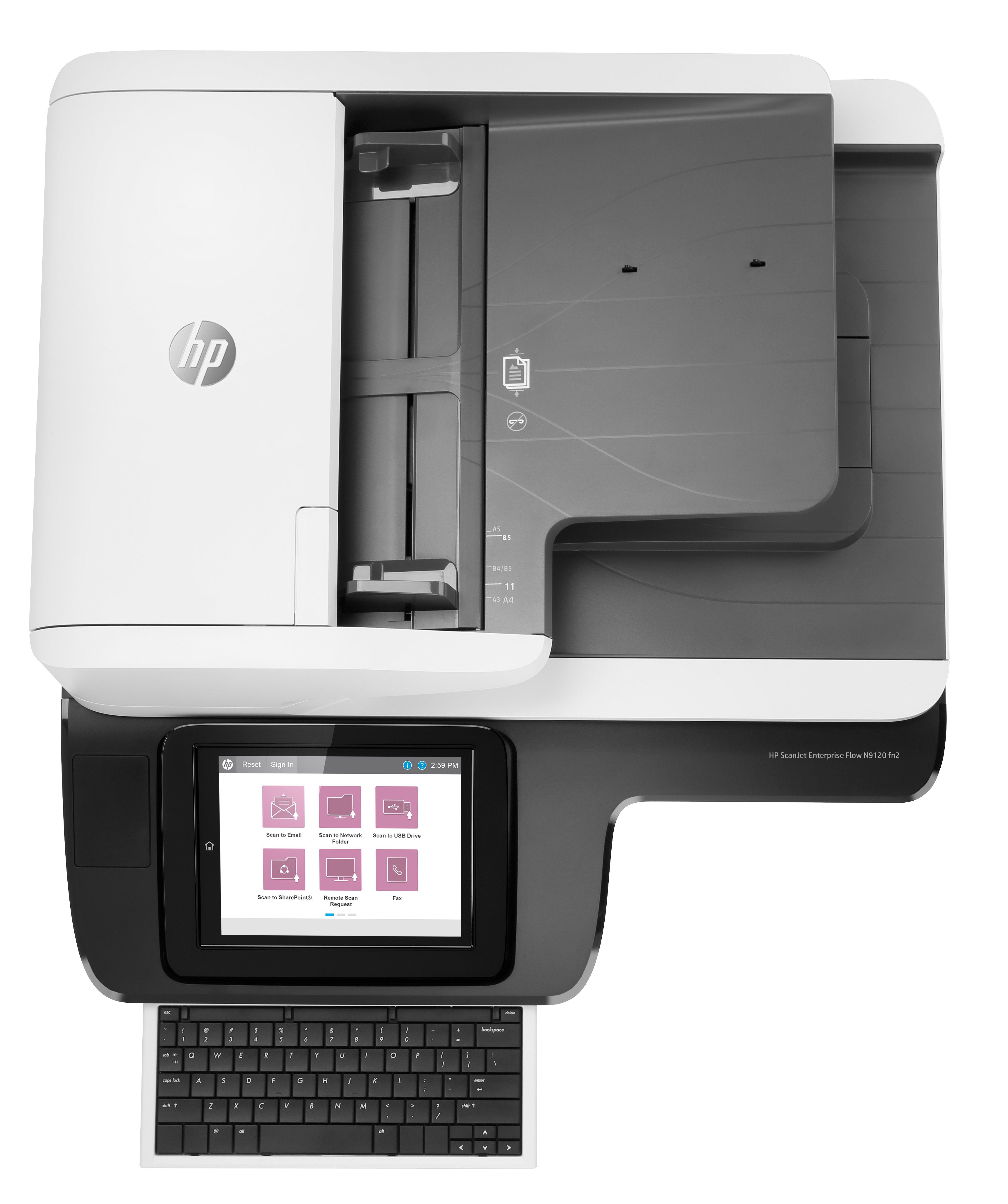 EAN 0190781818670 - HP ScanJet Enterprise Flow N9120 fn2 Escáner de cama plana 600 x 600 DPI A3 Negro, Blanco imagen 7