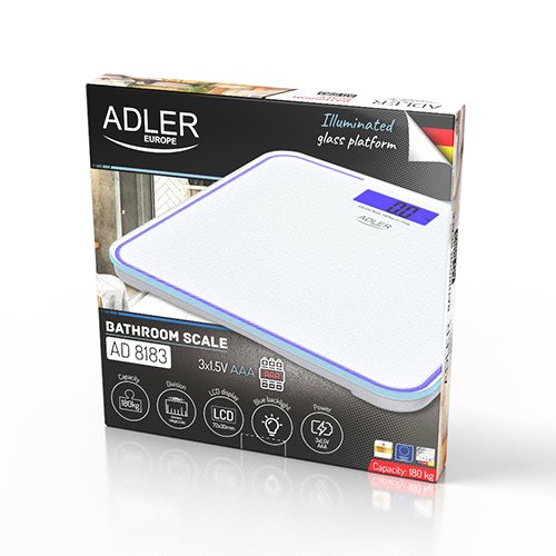 Báscula Adler Ad 8183 Plaza Personal Electrónica Azul Blanco