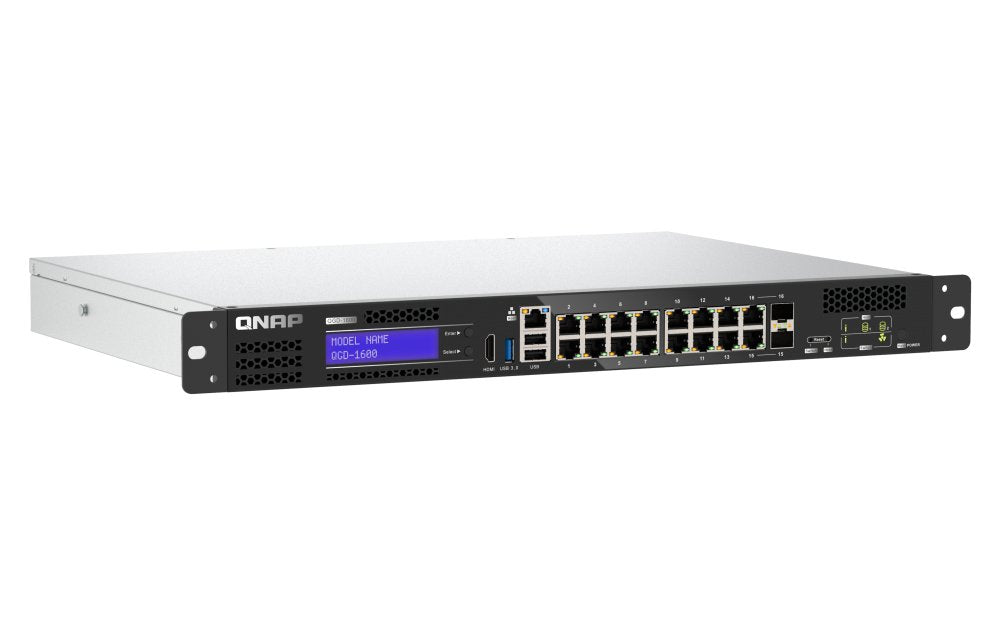 Qnap Qgd-1600 4 X 10/100/1000 (Poe++) + 10 X 10/100/1000 (Poe+) + 2 X Gigabit Sfp (Poe+) Combinado - Montaje En Rack - Ac