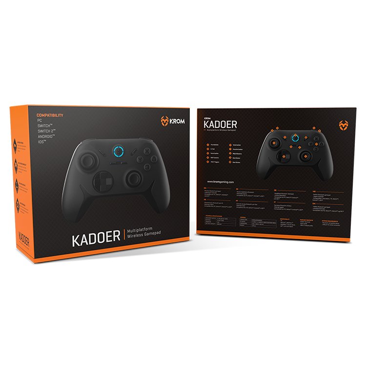 EAN 8436587975738 - Krom Kadoer Negro Bluetooth/USB Palanca de mando Digital Android, Nintendo Switch, Nintendo Switch 2, PC, imagen 6