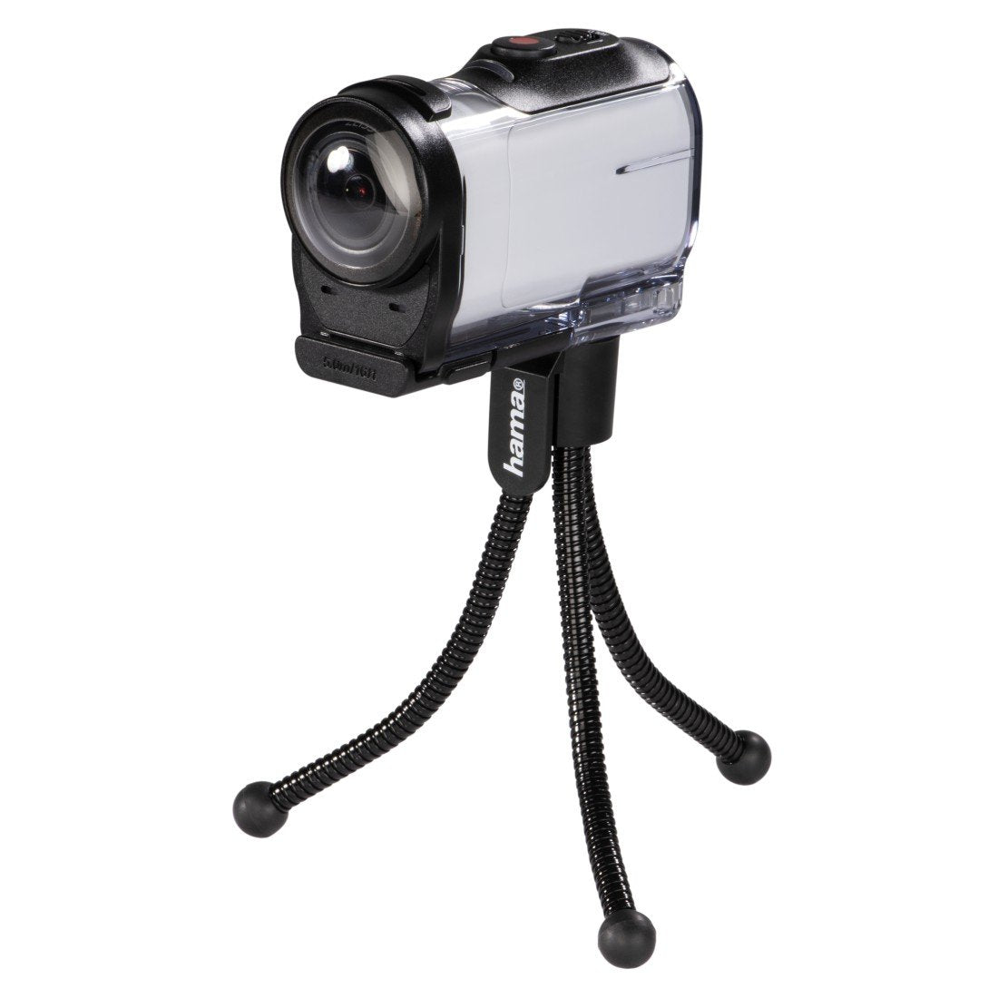 Hama Flexi Tripode Mini Para Camara Con Rosca 1/4" - Plegable - Altura Ajustable Hasta 10cm - Peso Max 200g - Plastico
