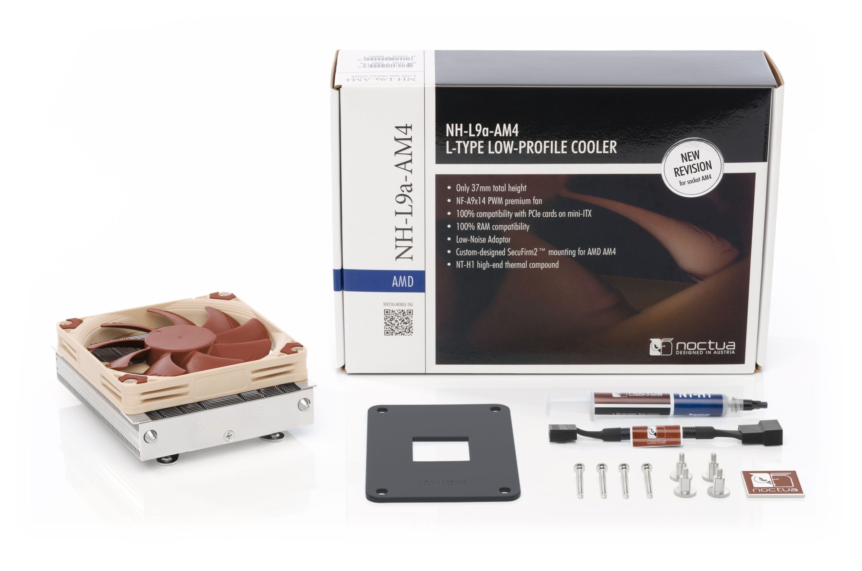 EAN 9010018000092 - Noctua NH-L9a-AM4 Procesador Enfriador 9,2 cm Beige, Níquel imagen 4