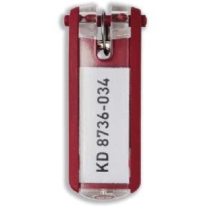 Durable Llavero Llavero Clip 6 Piezas Rojo
