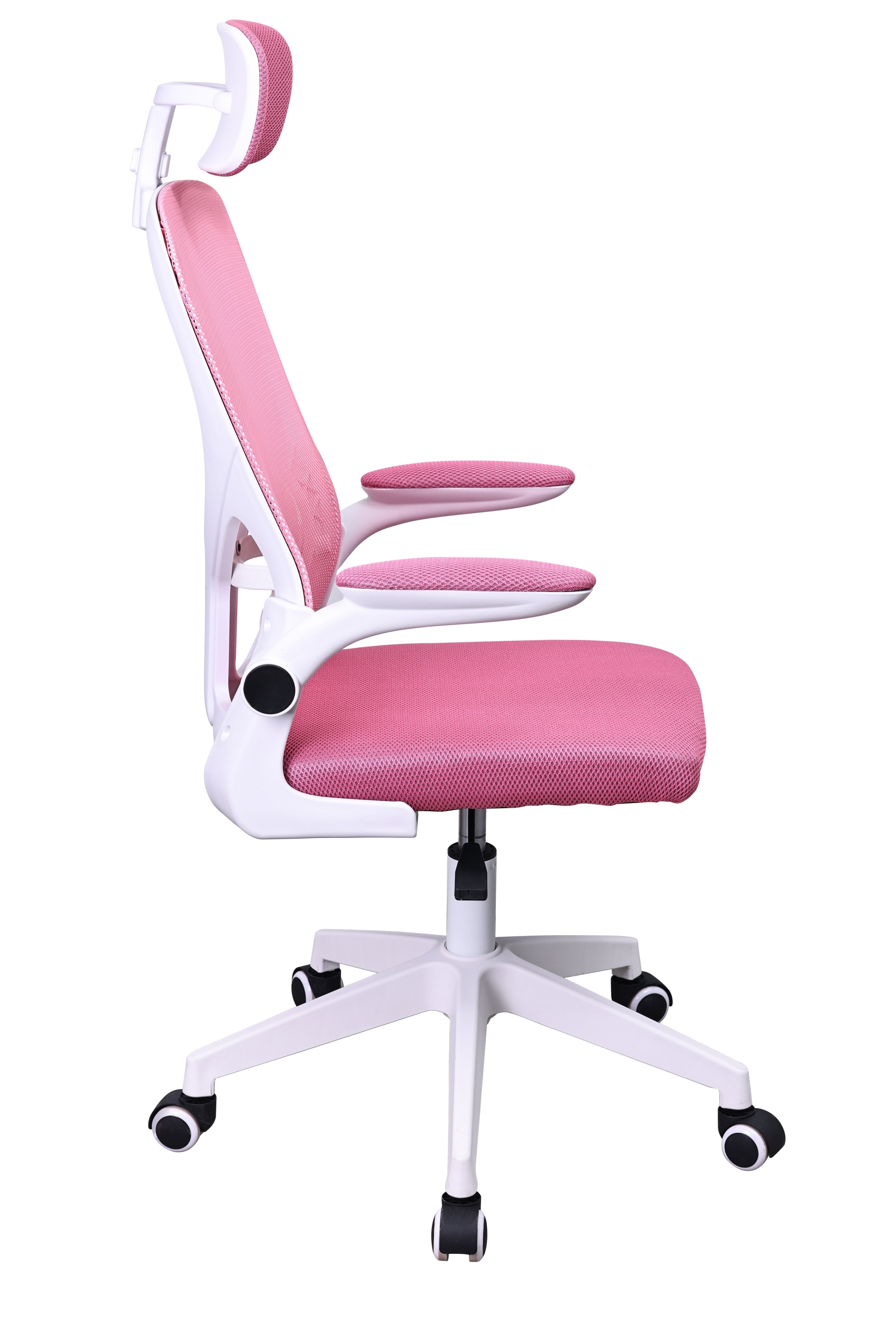 Silla Mgc-Ergo Plus Rosa Mars Gaming Reposabrazos Plegables /Pistón Clase 3/ Soporte Lumbar Dinámico Adaptable/ Peso Máximo 120kg/ Malla Transpirable
