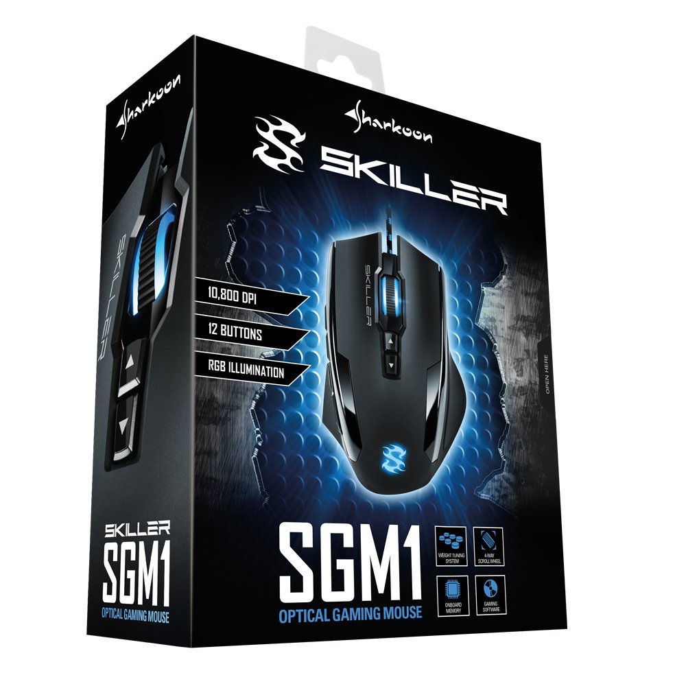 EAN 4044951018963 - Sharkoon Skiller SGM1 ratón Juego mano derecha USB tipo A Óptico 10800 DPI imagen 7