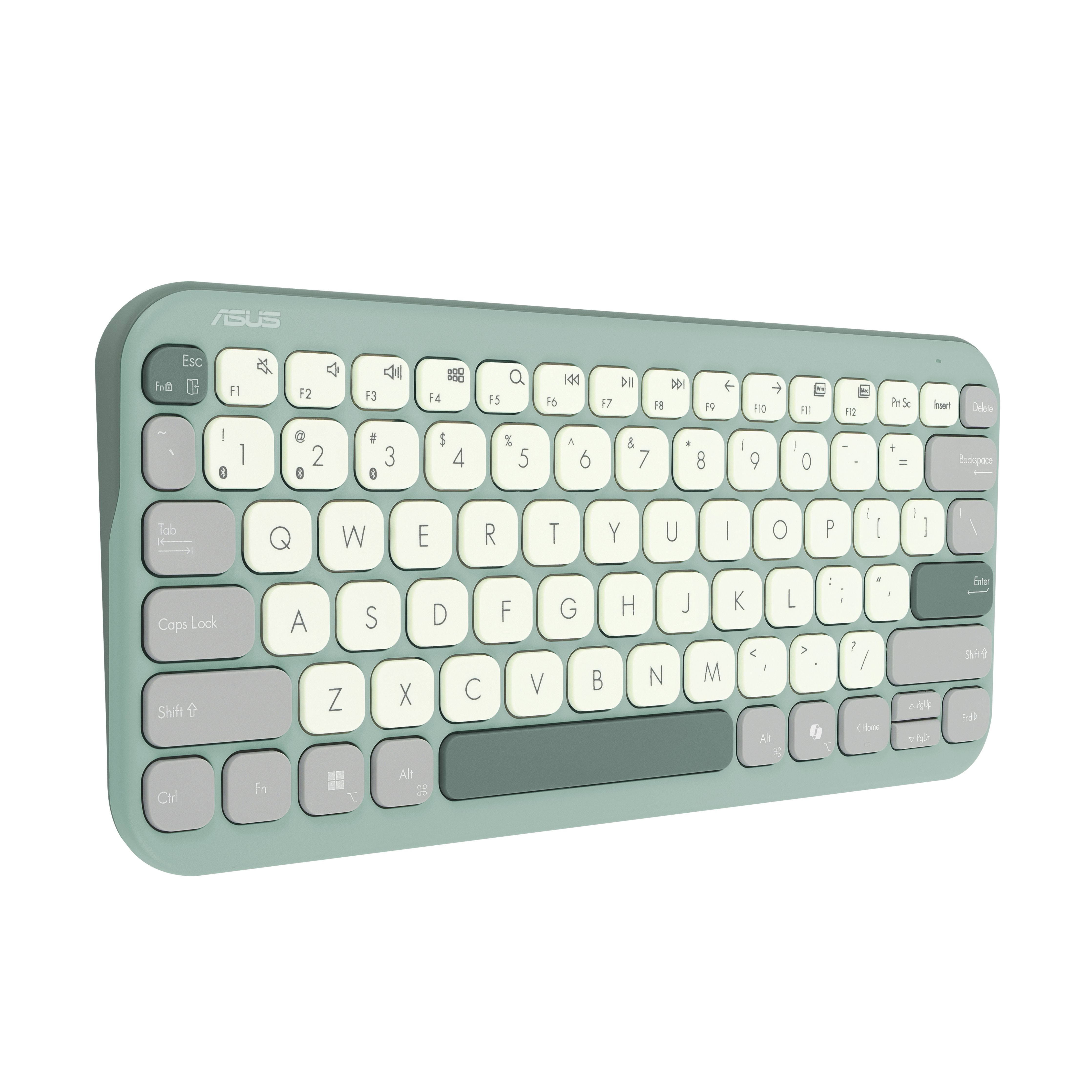 Teclado Inalámbrico Asus Marshmallow Kw100 Verde