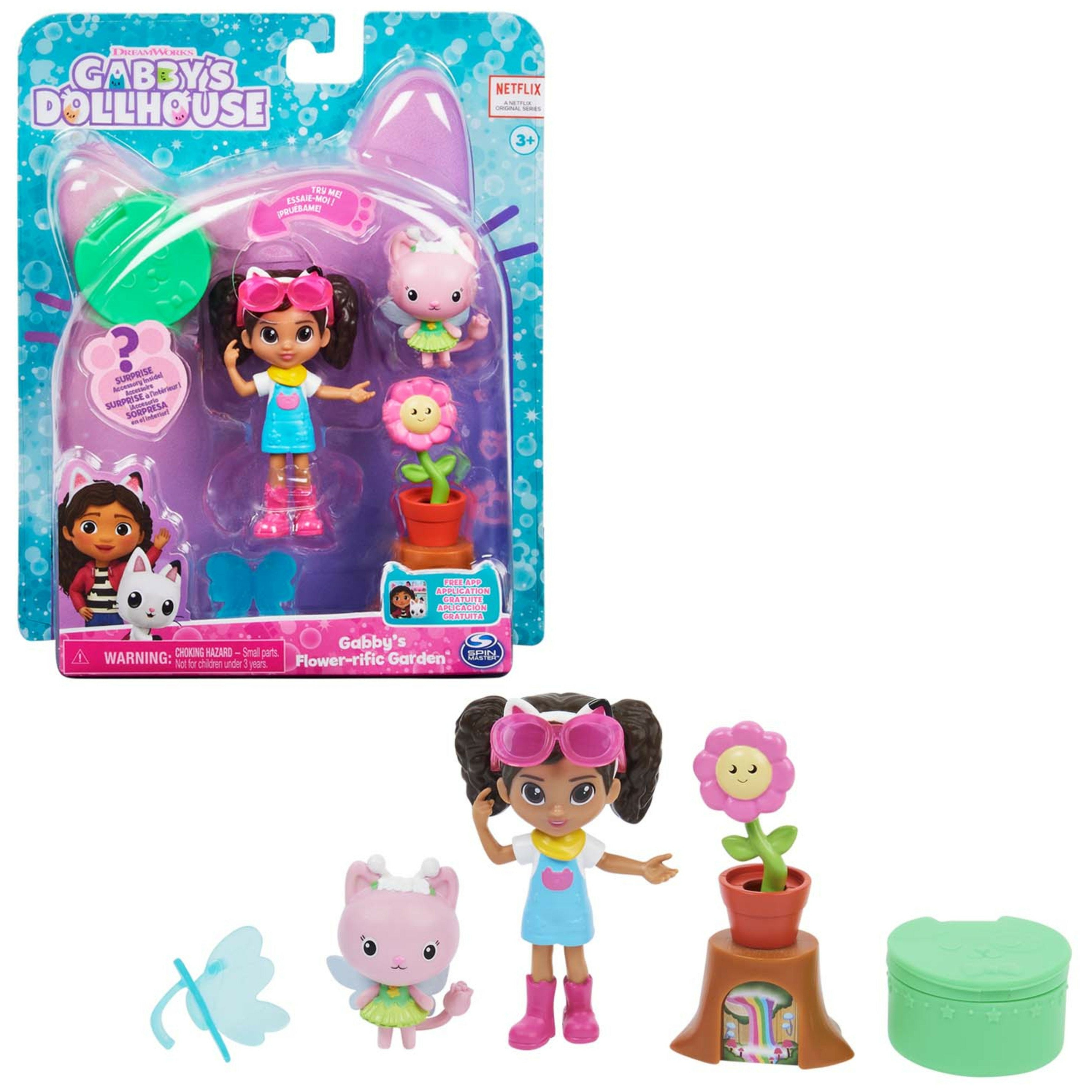 Spin Master Gabby'S Dollhouse Garden Set Con Kitty Fairy Play Figure 6062026