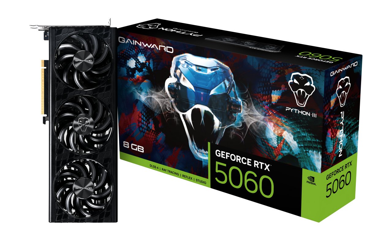 EAN 4710562245349 - Gainward GeForce RTX 5060 Python III NVIDIA 8 GB GDDR7 imagen 10