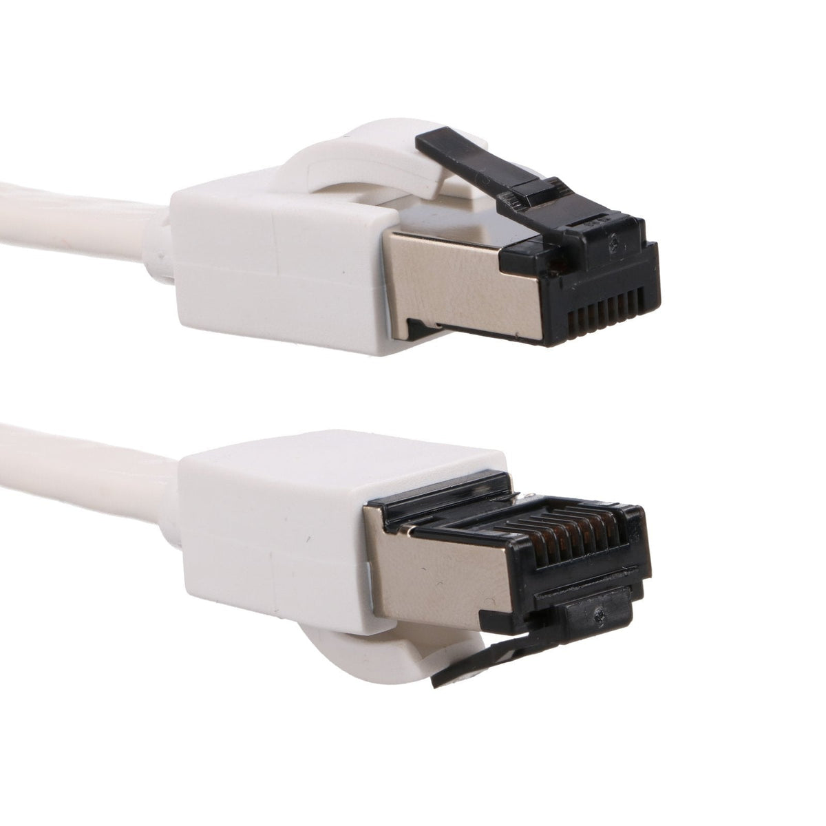 Extralink Lan Patchcord Cat.8 U Ftp 0,5m 40g Flat Shielded Foiled Twisted Pair Bare Copper White