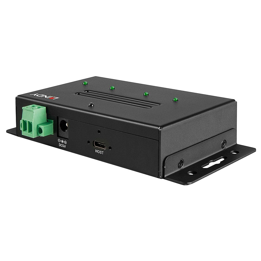 Lindy 43094 Hub De Interfaz Usb 3.2 Gen 2 (3.1 Gen 2) Type-C 10000 Mbit/S Negro