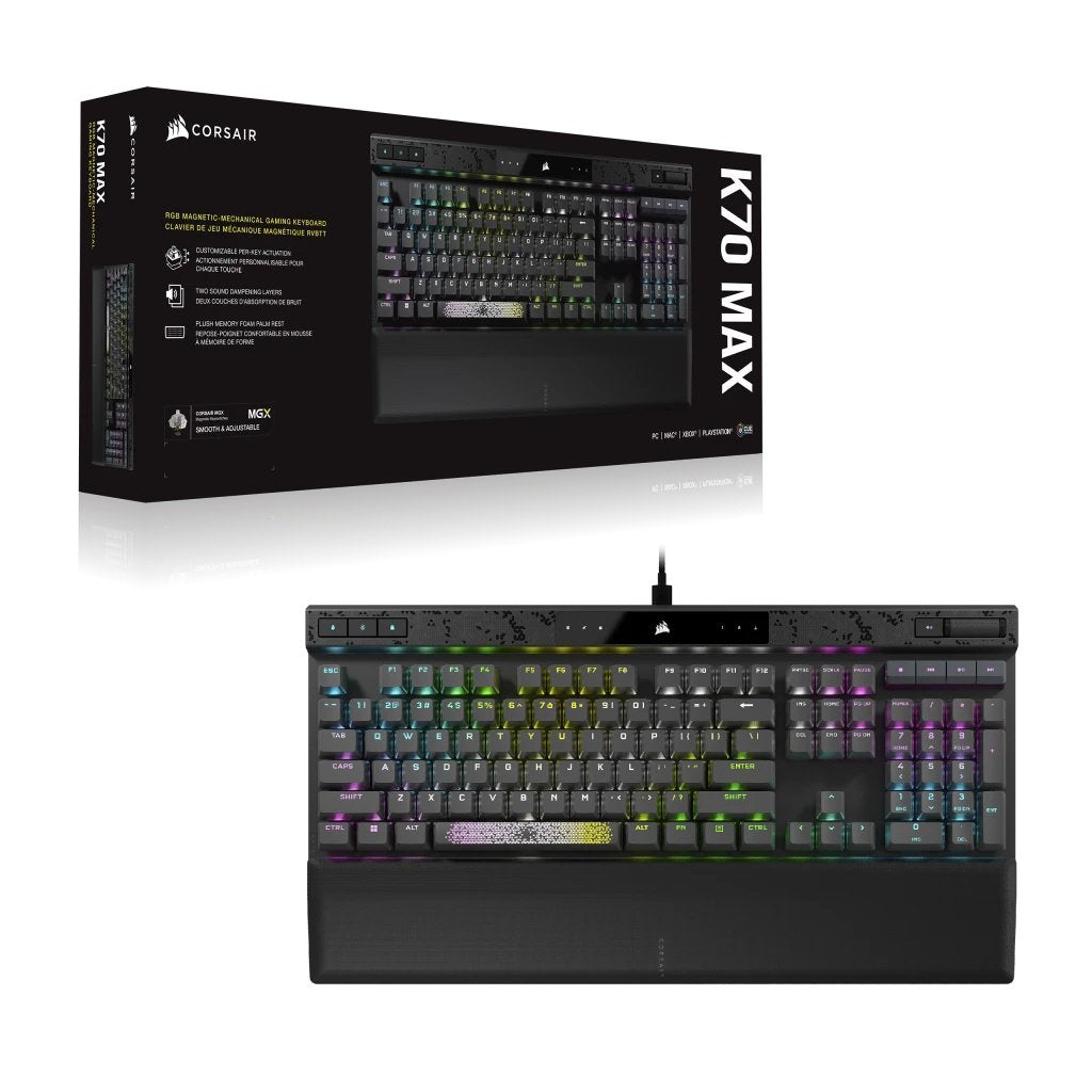 EAN 0840006660453 - Corsair K70 MAX teclado Juego USB Alemán Negro imagen 14