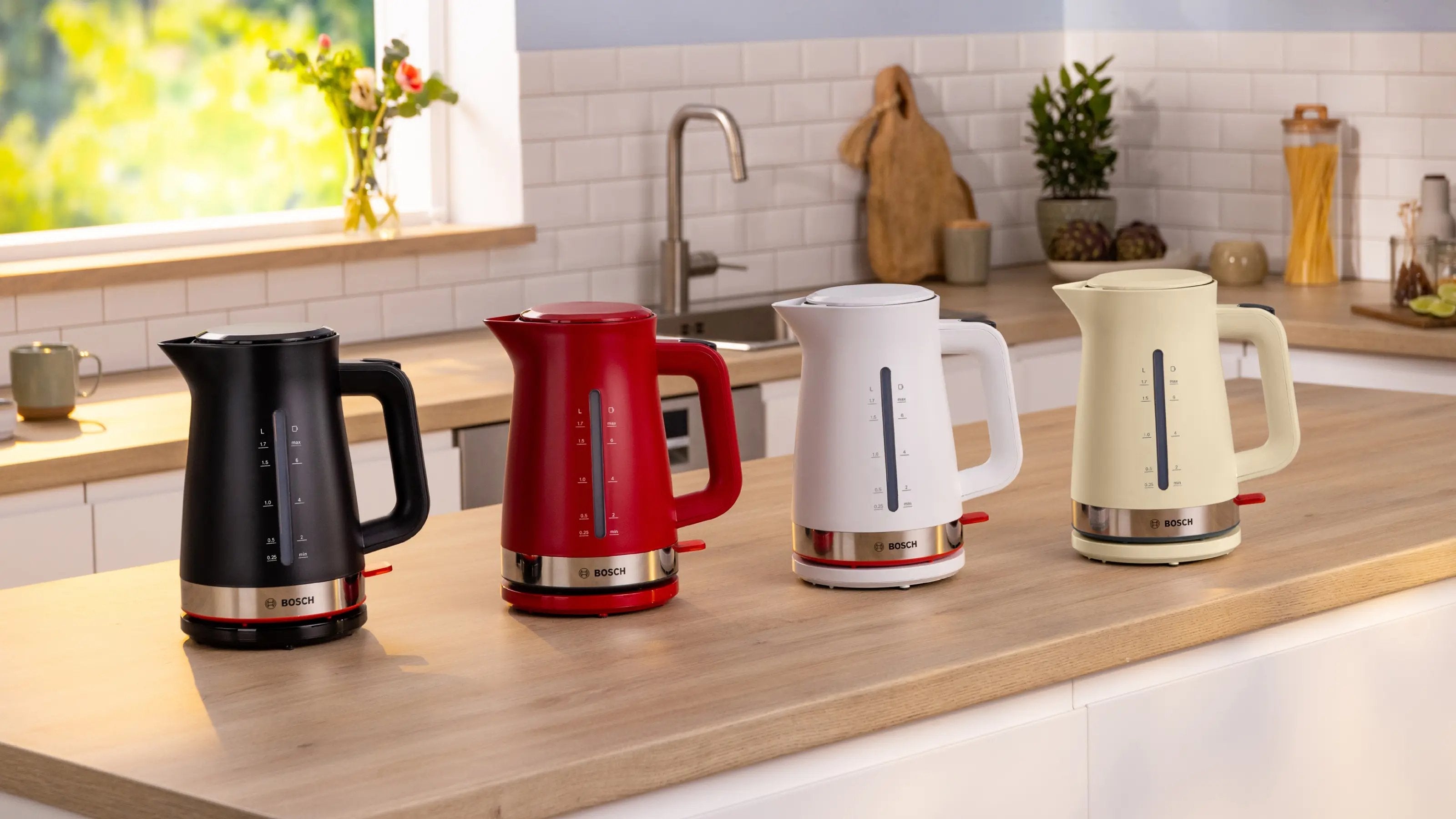 Tetera Eléctrica Bosch Mymoment 1,7 L 2400 W Crema De Color